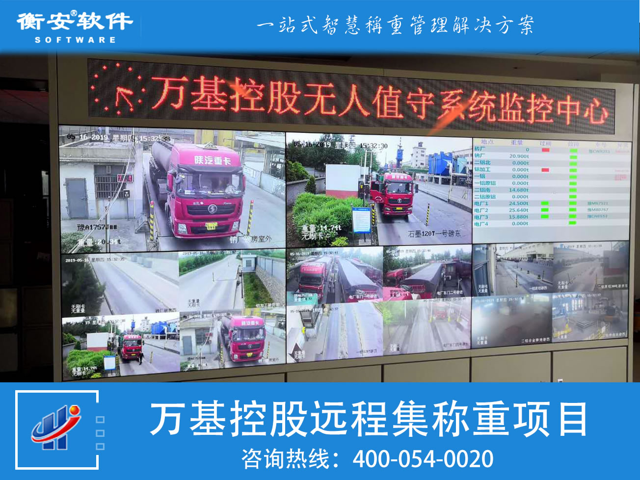 衡安远程集中称重管理系统
